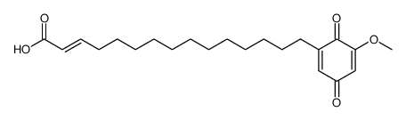 15-(5-Methoxy-3,6-dioxo-1,4-cyclohexadien-1-yl)-2-pentadecenoic acid picture