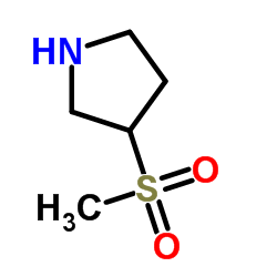 (S)-3-(甲基磺酰基)吡咯烷结构式