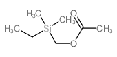 Methanol,1-(ethyldimethylsilyl)-, 1-acetate structure