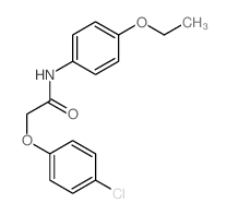 Acetamide,2-(4-chlorophenoxy)-N-(4-ethoxyphenyl)-结构式