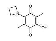 p-Benzoquinone, 2-(1-azetidinyl)-5-hydroxy-3,6-dimethyl- (8CI)结构式