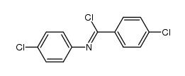 4-chloro-N-(4-chlorophenyl)benzimidoyl chloride Structure