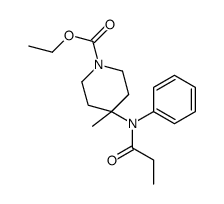 ethyl 4-methyl-4-(N-propanoylanilino)piperidine-1-carboxylate结构式