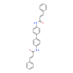 (2E,2E)-N,N-([1,1-biphenyl]-4,4-diyl)bis(3-phenylacrylamide)结构式