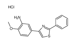 2-methoxy-5-(2-phenyl-1,3-thiazol-4-yl)aniline,hydrochloride Structure