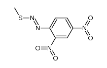 Methylthio-(2,4-dinitrophenyl)-diimid结构式