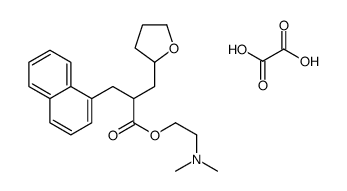 alpha-(1-Naphthylmethyl)tetrahydro-2-furanpropionic acid 2-(dimethylam ino)ethyl ester oxalate结构式