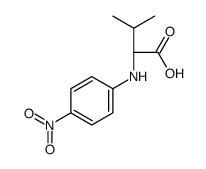 (2S)-3-methyl-2-(4-nitroanilino)butanoic acid结构式
