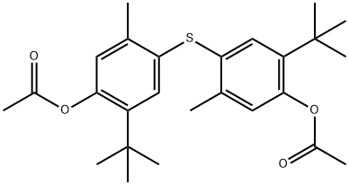 m-Cresol, 4,4'-thiobis[6-tert-butyl-, diacetate (7CI,8CI) Structure