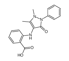 2-[(2,3-Dihydro-1,5-dimethyl-3-oxo-2-phenyl-1H-pyrazol-4-yl)amino]benzoic acid结构式