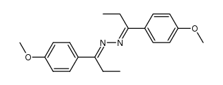 bis-[1-(4-methoxy-phenyl)-propylidene]-hydrazine Structure
