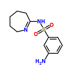 3-Amino-N-azepan-2-ylidene-benzenesulfonamide结构式