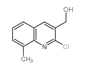 2-氯-8-甲基喹啉-3-甲醇结构式