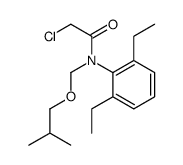 2-chloro-N-(2,6-diethylphenyl)-N-(2-methylpropoxymethyl)acetamide结构式