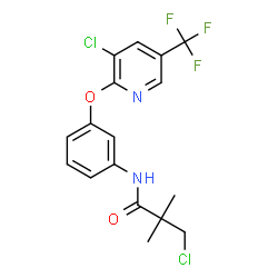 3-CHLORO-N-(3-([3-CHLORO-5-(TRIFLUOROMETHYL)-2-PYRIDINYL]OXY)PHENYL)-2,2-DIMETHYLPROPANAMIDE structure