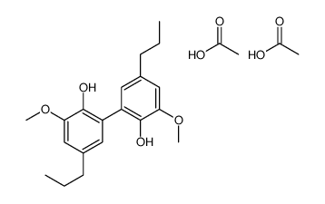 acetic acid,2-(2-hydroxy-3-methoxy-5-propylphenyl)-6-methoxy-4-propylphenol结构式