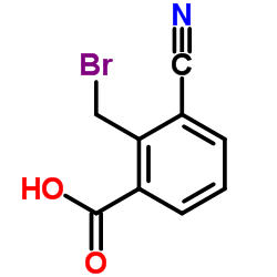 2-(Bromomethyl)-3-cyanobenzoic acid结构式