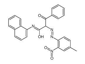 N-(1-naphthyl)-2-[(2-nitro-p-tolyl)azo]-3-oxo-3-phenylpropionamide structure