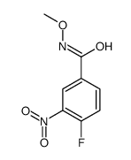 4-fluoro-N-methoxy-3-nitrobenzamide Structure