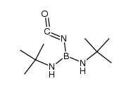 bis(t-butylamino)isocyanatoborane结构式