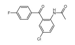 2-Acetamido-5-chlor-4'-fluorbenzophenon Structure