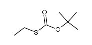 t-butoxy-S-ethyl thiocarbonate Structure