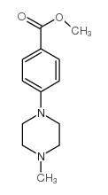 4-(4-甲基哌嗪)苯甲酸甲酯结构式