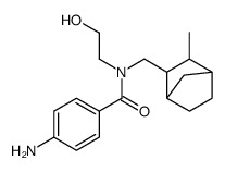 p-Amino-N-(2-hydroxyethyl)-N-[(3-methyl-2-norbornyl)methyl]benzamide结构式