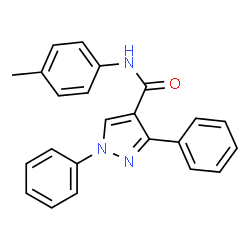 N-(4-Methylphenyl)-1,3-diphenyl-1H-pyrazole-4-carboxamide结构式