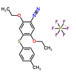 2,5-diethoxy-4-[(p-tolyl)thio]benzenediazonium hexafluorophosphate Structure