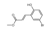 (E)-methyl 5'-bromo-2'-hydroxycinnamate结构式
