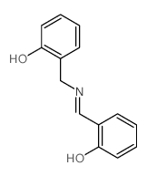 Phenol,2-[[[(2-hydroxyphenyl)methylene]amino]methyl]- Structure