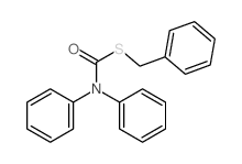 1-benzylsulfanyl-N,N-diphenyl-formamide结构式