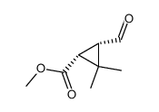 methyl trans-3-formyl-2,2-dimethylcyclopropanecarboxylate Structure