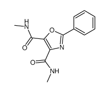2-phenyl-oxazole-4,5-dicarboxylic acid bis-methylamide结构式