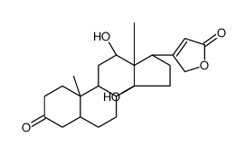 (5β)-12,β,14-dihydroxy-3-oxocard-20(22)-enolide Structure