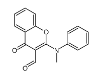 2-(N-methylanilino)-4-oxochromene-3-carbaldehyde Structure