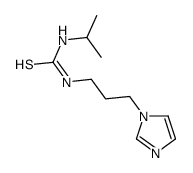 1-(3-imidazol-1-ylpropyl)-3-propan-2-ylthiourea结构式