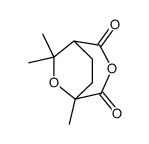 2,6,6-trimethyl-tetrahydro-pyran-2,5-dicarboxylic acid anhydride Structure