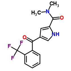 N,N-Dimethyl-4-[2-(trifluoromethyl)benzoyl]-1H-pyrrole-2-carboxamide Structure