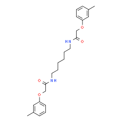 N,N'-1,6-Hexanediylbis[2-(3-methylphenoxy)acetamide] Structure