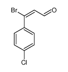 3-bromo-3-(4-chlorophenyl)acrylaldehyde结构式