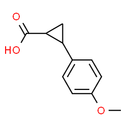 trans-2-(4-methoxyphenyl)cyclopropane-1-carboxylic acid Structure