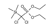 Diethyl [Dichloro(trimethylsilyl)methyl]phosphonate Structure
