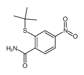 2-(tert-butylsulfanyl)-4-nitrobenzamide结构式