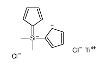 di(cyclopenta-2,4-dien-1-yl)-dimethylsilane,titanium(4+),dichloride结构式