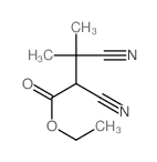 ethyl 2,3-dicyano-3-methyl-butanoate结构式