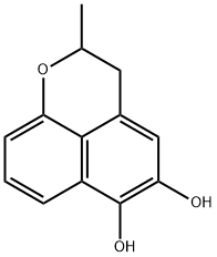 2,3-Dihydro-2-methylnaphtho[1,8-bc]pyran-5,6-diol结构式