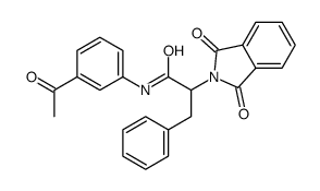 N-(3-acetylphenyl)-2-(1,3-dioxoisoindol-2-yl)-3-phenylpropanamide结构式