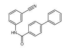 N-(3-cyanophenyl)-4-phenylbenzamide Structure